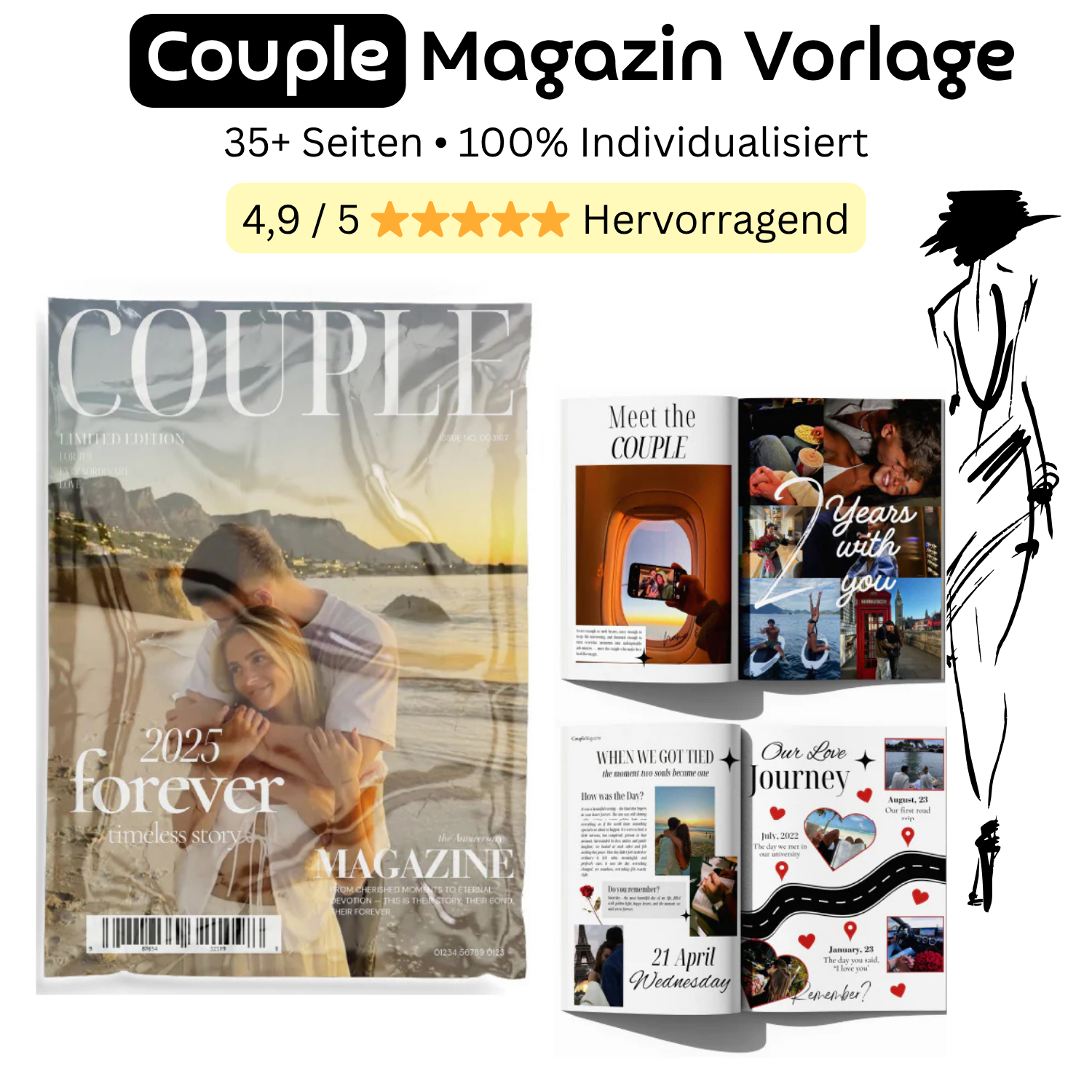 Couple Magazin Vorlage