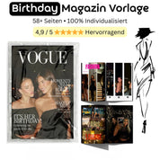 Birthday Magazin Vorlage